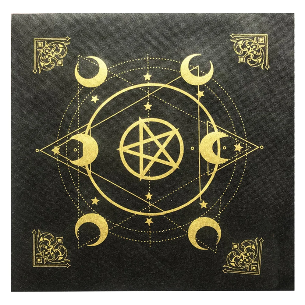 Tarots Tablecloth Divination Table Cloth Square Shape Astrology Oracles Board Game Mat Celestical Home Decoration