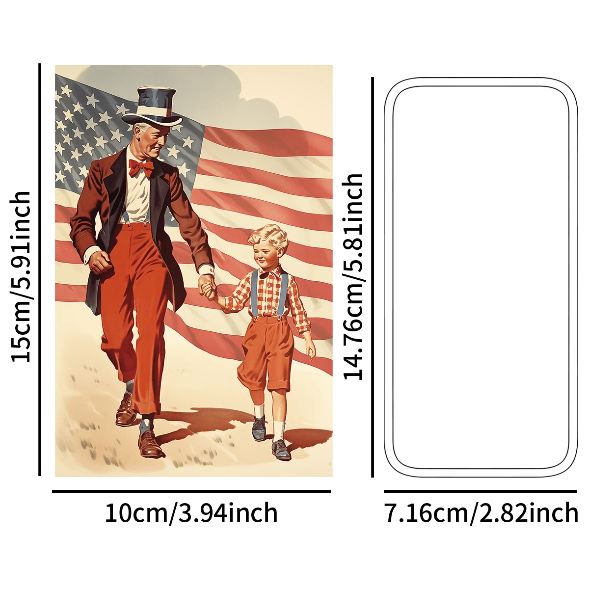 20pcs Vintage America Annivers - Art And Craft Independence Day recension och pris