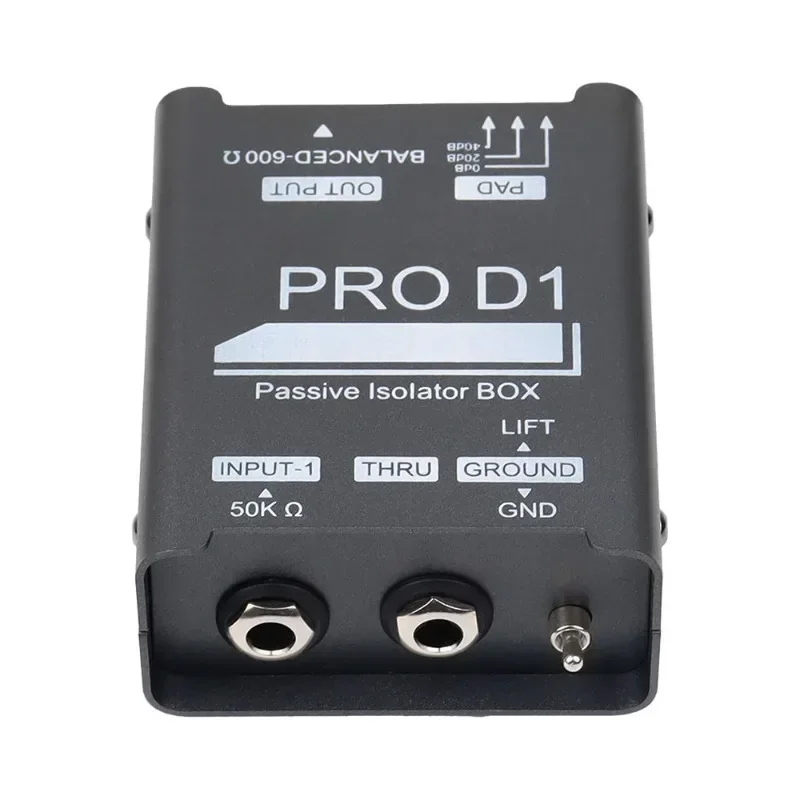 Audio Current Eliminator Passive Isolator BOX Common Ground Filter Isolator Current Sound Noise Mixer