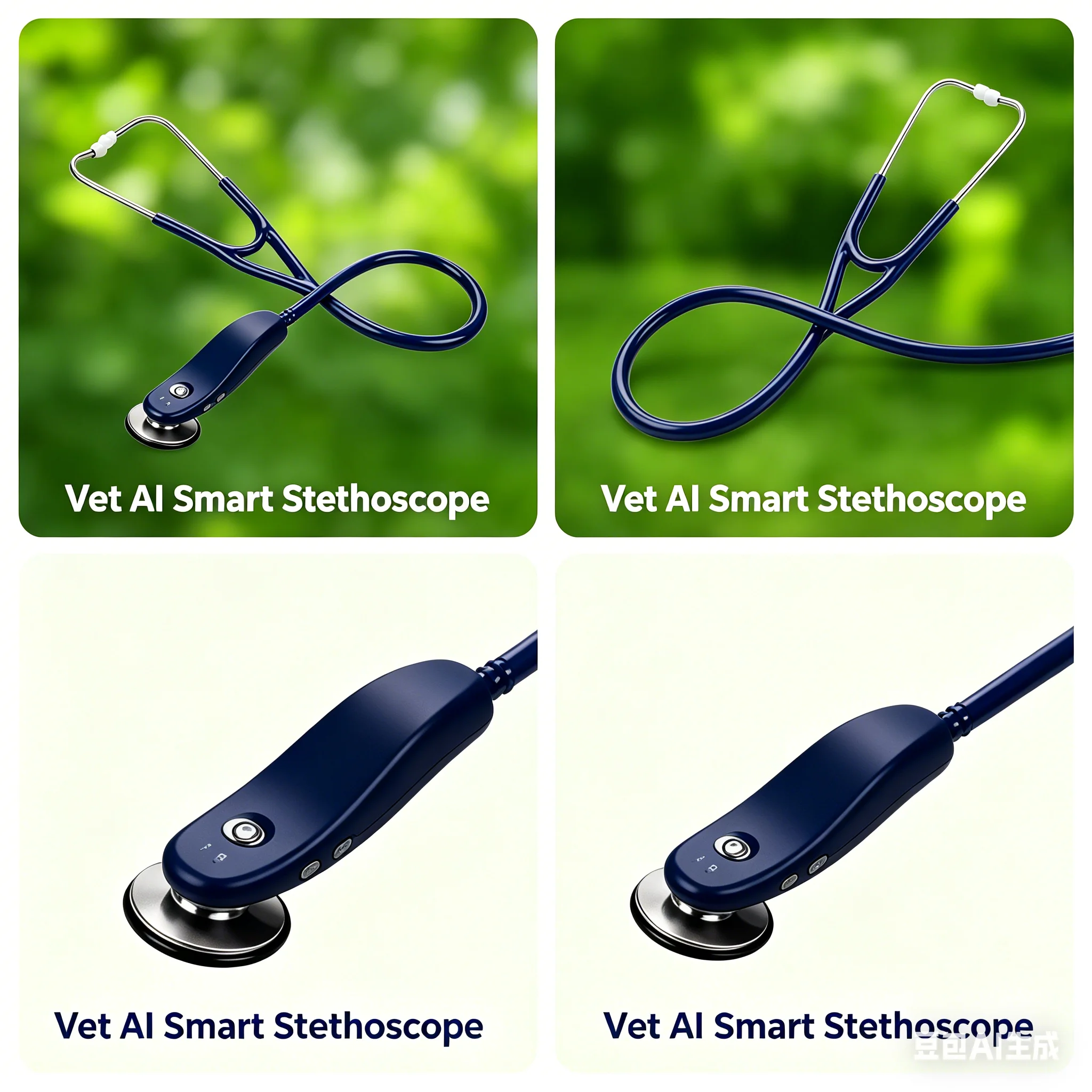 

AI Stetho· scope for Vet Wireless Heart Sound Detector Noise Reduction Algorithm Cloud Database Report Sharing 3Year Warranty