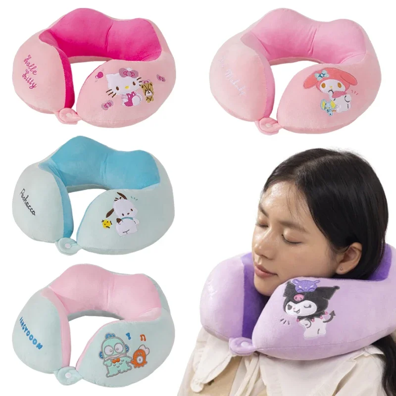 

Женская U-образная подушка, дорожная подушка для шеи, мультяшная мягкая офисная Подушка для сна для взрослых, автомобильные подушки, постельное белье