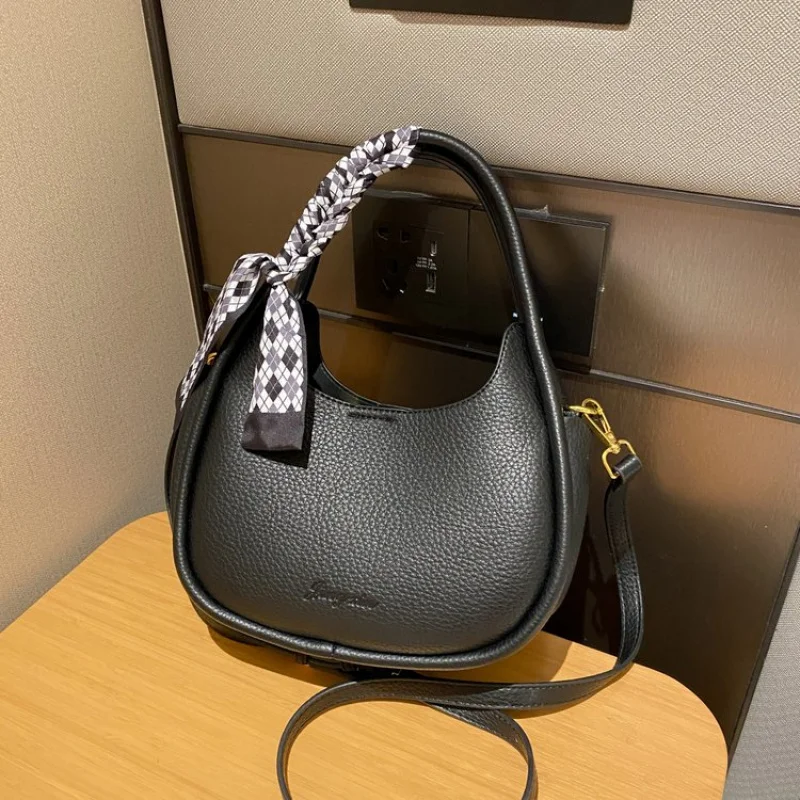 

Popular Classic High-End Leather Women's Crossbody Bag Luxury Brand Elegant Trendy Commuter Vintage Bag