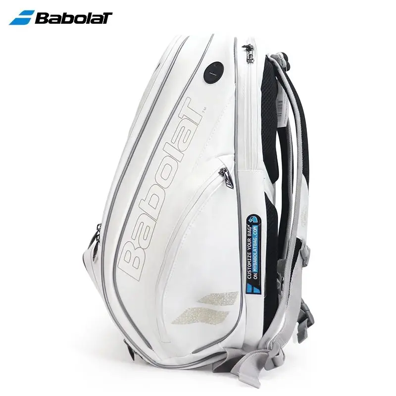 Babolat Tennis Racket Backpack Men Women Durable 2-Pack PU Squash De Padel Tennis Racquet Bag With Shoes Compartment Sports Bag