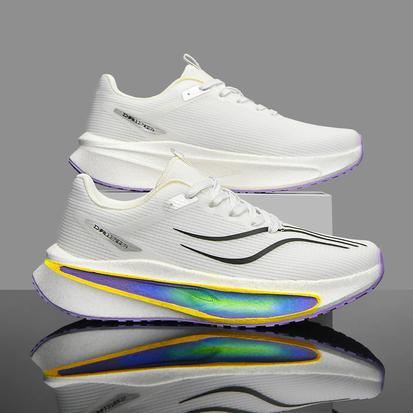 

Men Running Shoes Carbon Plate Marathon Speciality Sports Breathable Lightweight Women's Comfortable Nonskid Leisure Sneakers