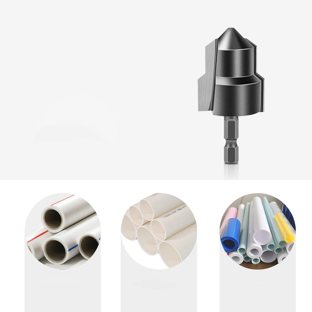 1pc PPR Lifting Drill Bit Tungsten Steel Hexagon Shank Water Pipe Connection Tool For Water PVC Pipe Reaming Expander Connector