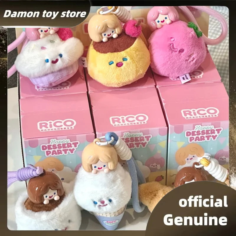 

New Genuine Rico Dessert Party Series Blind Box Lovely Trendy Toys Rico Bag Pendants Mystery Box Cute Decor Toys As Gifts