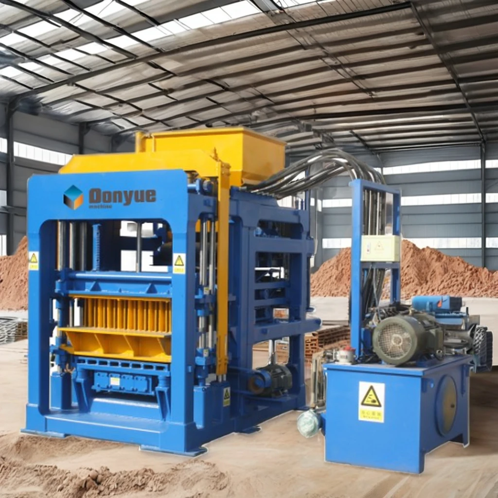 Automatic QT4-15 Brick Making Machine For Cement Hollow And Paving Block Production With Essential Mold Component