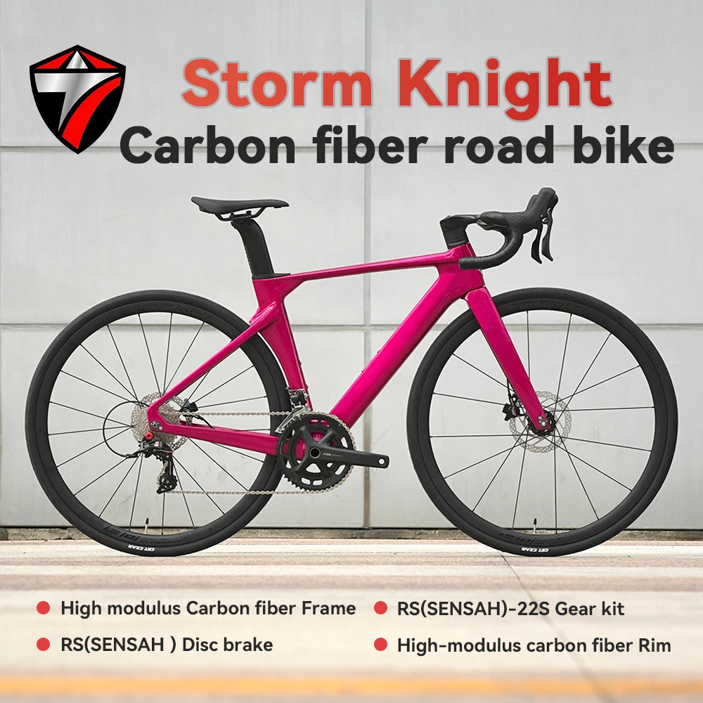 

TWITTER Carbon Fiber 700C Road Bike 22 Speed Mechanical Shifting Dual Piston Hydraulic Disc Brake For Adult Racing Bicycle