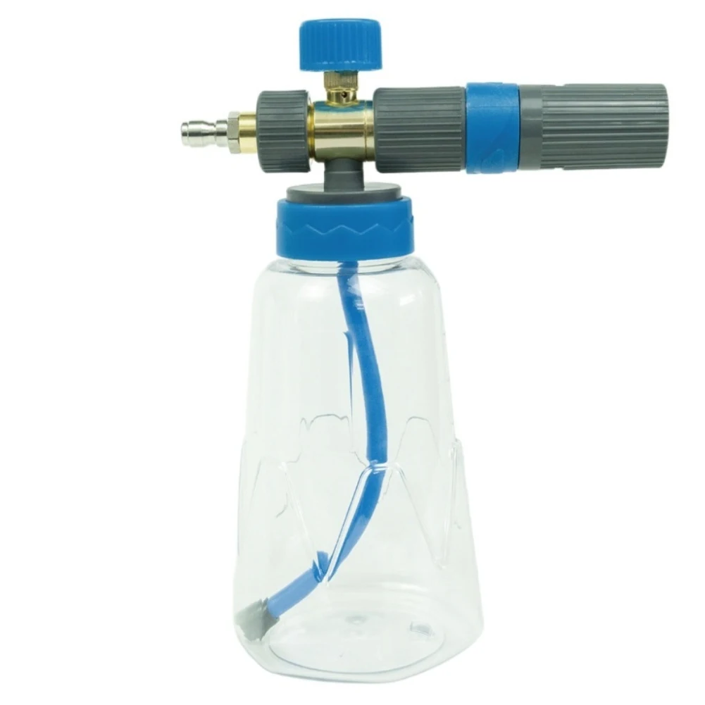 1-Liter Foam Pot with Quick-Connect Compatibility Rotating Nozzle and Linear Foam Adjustment from Minimal to Maximum Density