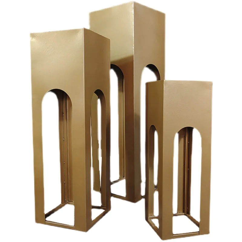 زفاف على الطراز الأوروبي خطوة بخطوة، دليل طريق المسرح، ترتيب مشهد مرحلة الزفاف، زخرفة دعائم دليل الطريق بعمود مربع #5