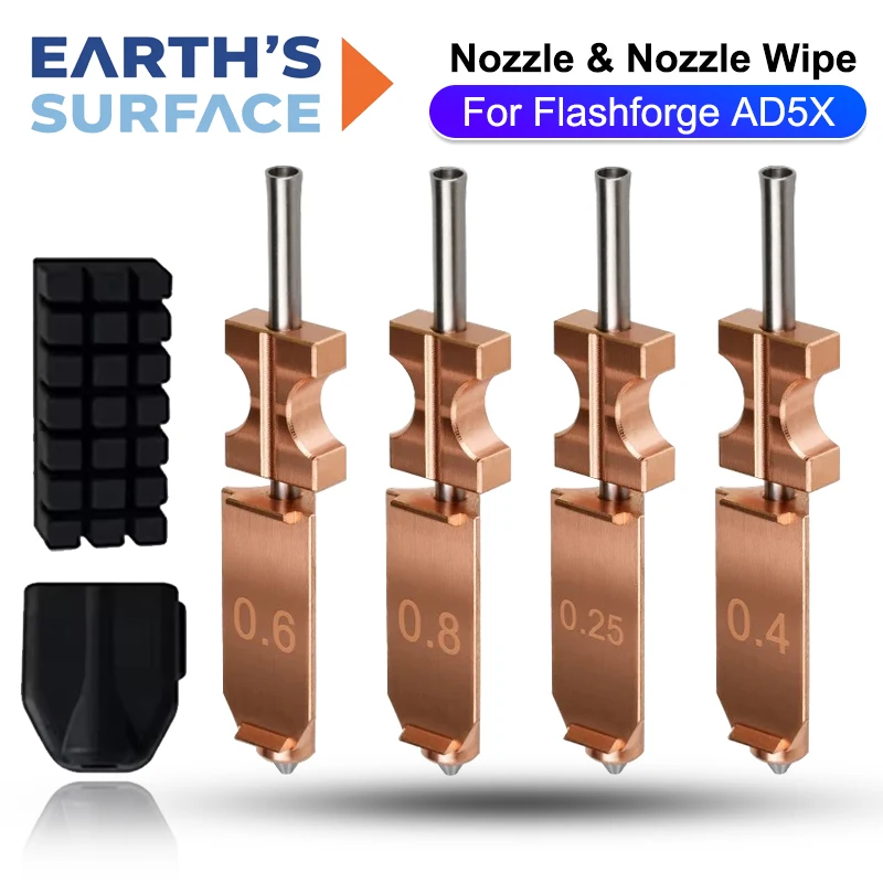 

For AD5X Hotend Kit AD5X Nozzle Quick-Detachable Nozzle Extruder Quick Release Nozzle for Flashforge Adventurer 5X Accessories