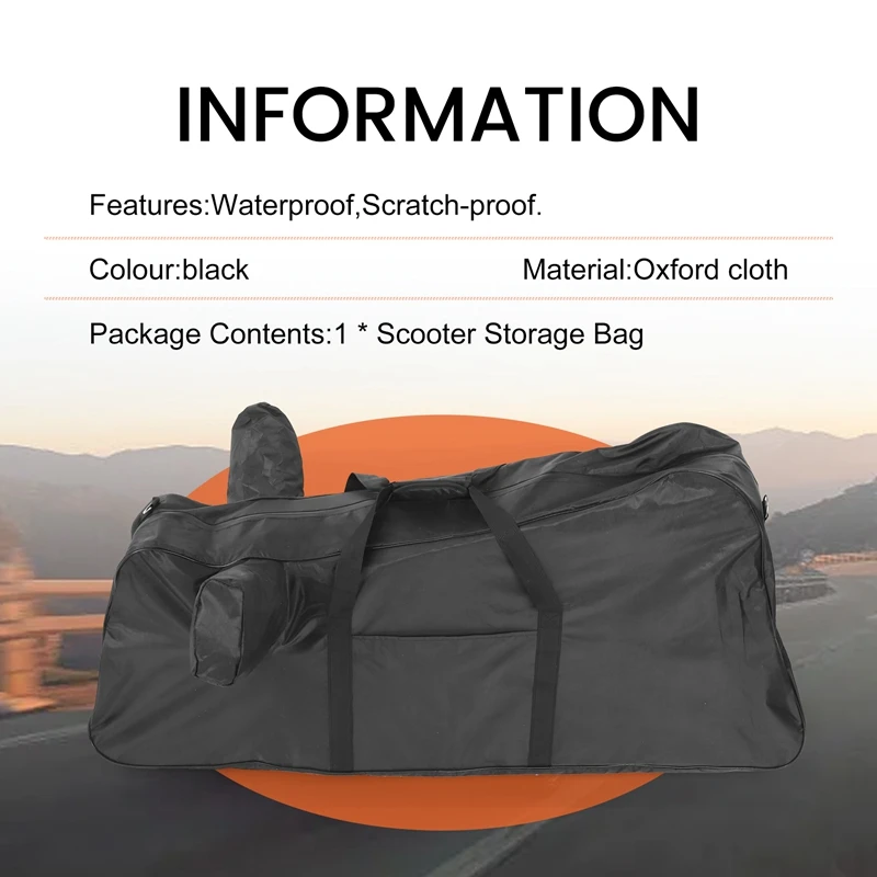 Waterproof Carry Handbag Scooter Storage Bag For Ninebot MAX G30/G30D Electric Scooter Foldable Skateboard Bag Parts