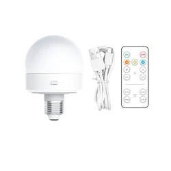 WW NW CW 3 colori Led Cabinet Light E26/E27 Base USB lampada da lettura ricaricabile per camera da letto, Foyer