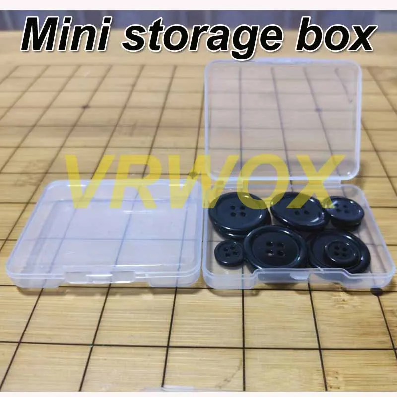 5 Stück pp Aufbewahrung sbox Mini transparente Kunststoff koffer Behälter quadratische Rechteck Verpackungs box für Schmuck perlen kleine Gegenstände