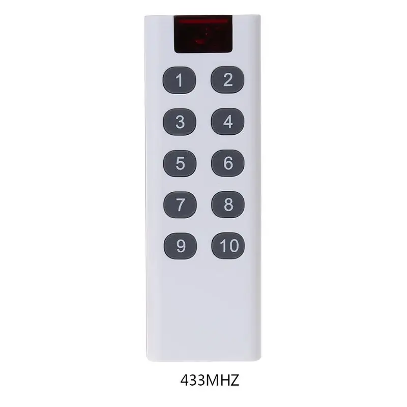 433MHZ Universal Wireless Learning Code Digital Remote Control Transmitter 3/4/6/8/10 Channels Buttons AK-7010TX