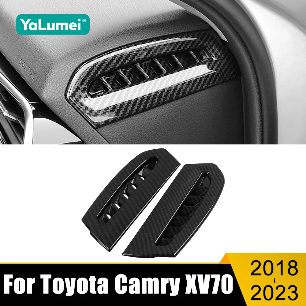 

ABS Car Center Console Dashboard Air Conditioning Vent Outlet Trim Cover Accessories For Toyota Camry XV70 2018-2021 2022 2023