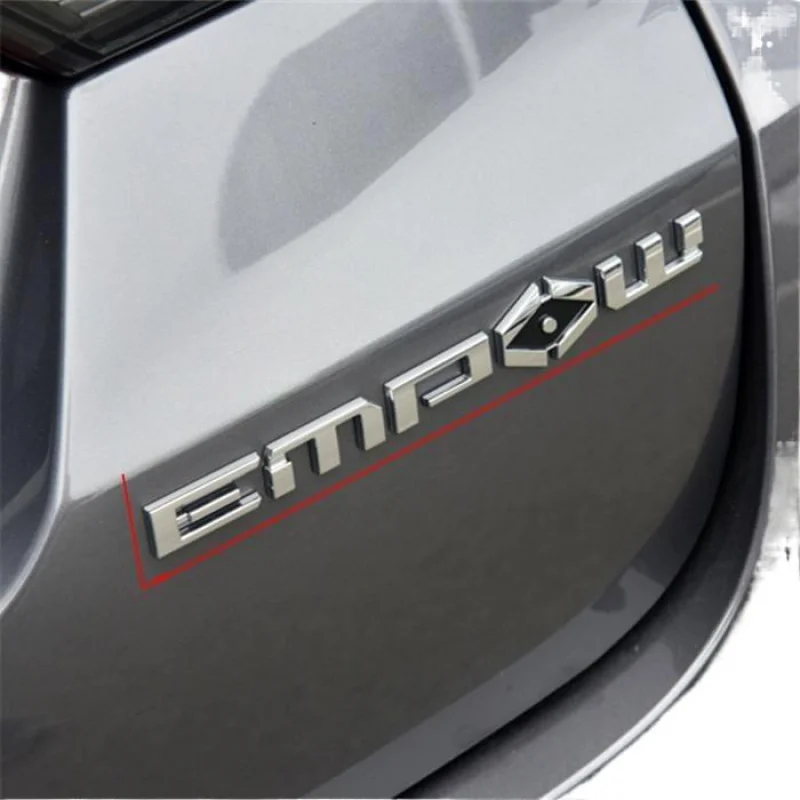 3D Chrome Plating for GAC Trumpchi EMPOW R Rear Letter Spray Paint Sticker ABT Logo Car Modification Sticker