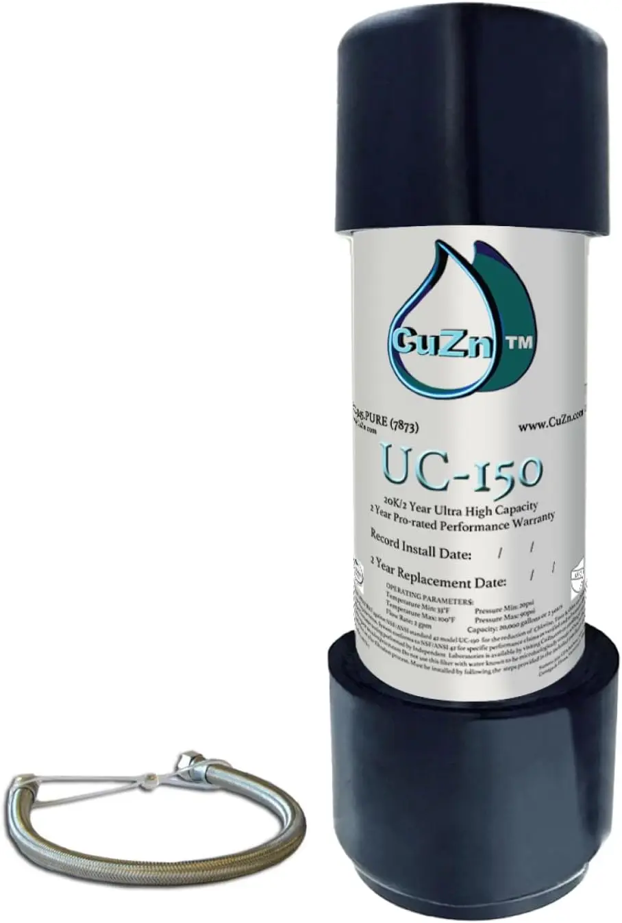 

Under Sink Water Filter, 20K Gallons or 2 Year Life, Reduces PFAs Lead Chlorine, Improves Taste, NSF Certified