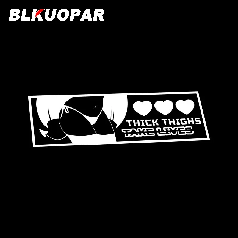 BLKUOPAR For Yumeko Thick Thighs Take Lives Car Stickers Die-cut Creative Personality Decal Car Door Protector Vinyl Decoration