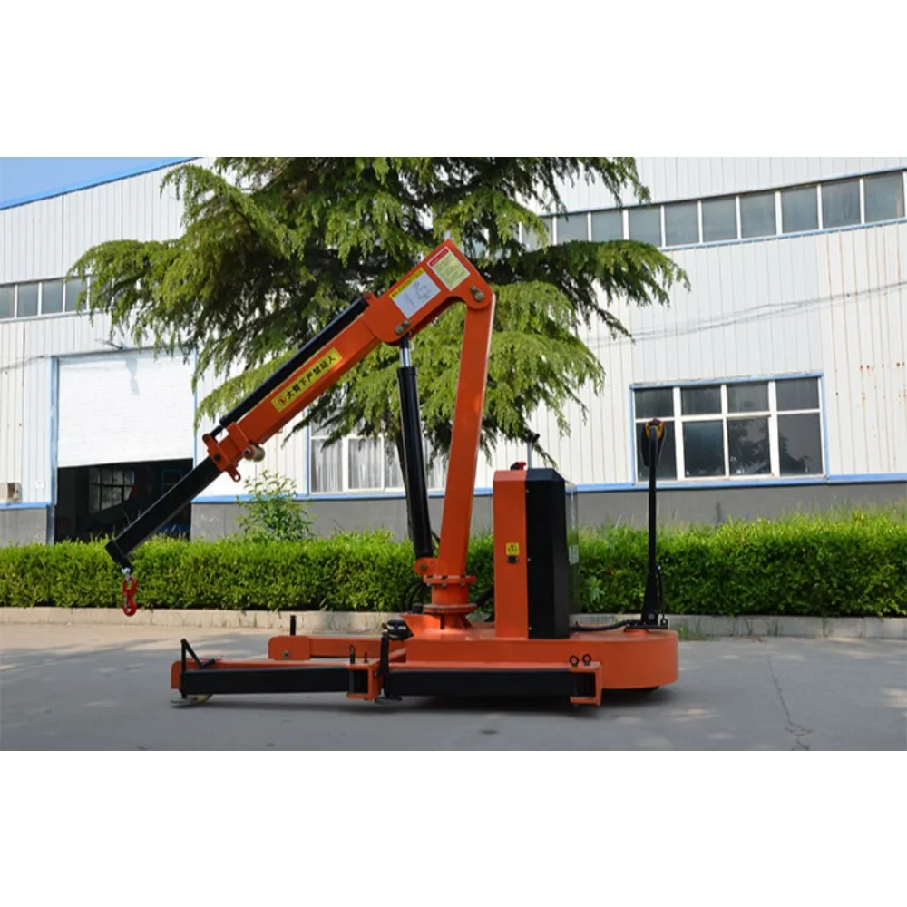 Fully electric small mobile crane crane transporter