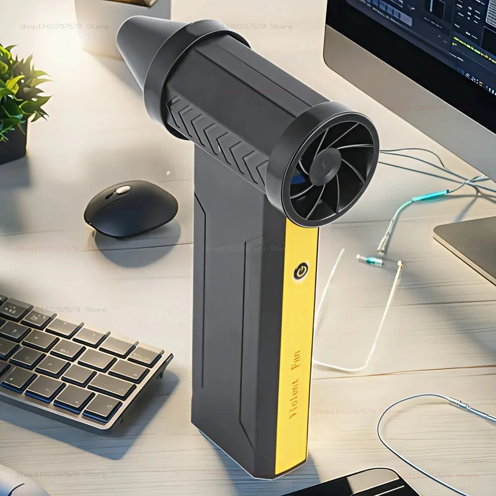 

Новый 160000 об/мин супер ветер мини турбореактивный вентилятор 10000MA ручной бесщеточный двигатель жестокий турбовентилятор USB зарядка бесщеточный мото