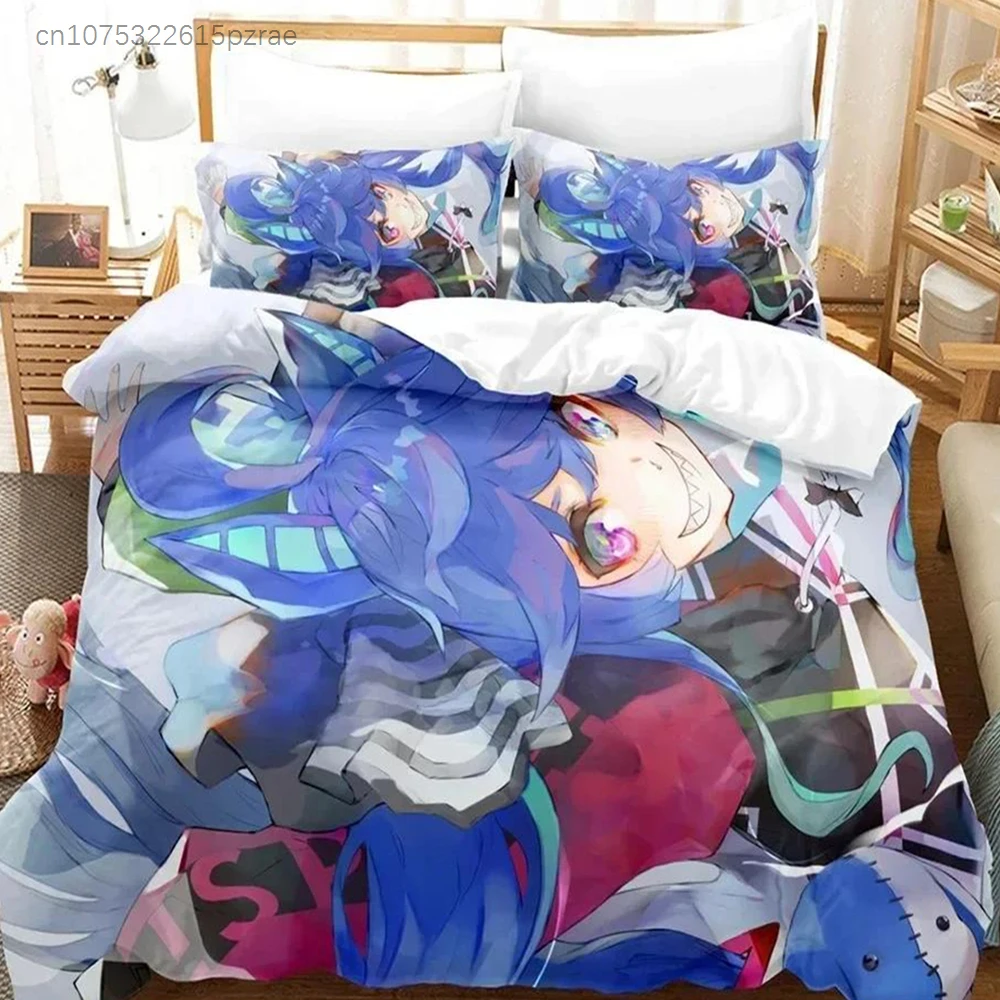 3D Print Anime Kawaii Grils Pretty Derby Bedding Sets Duvet Cover Set With Pillowcase Twin Full Queen King Bedclothes Bed Linen