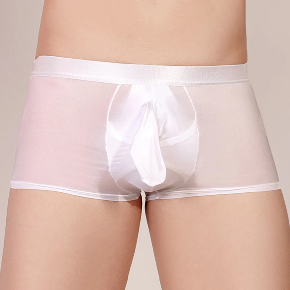 JJ Peni-Shorts de sécurité brillants pour hommes, lingerie sexy, gaine, sous-vêtements extensibles, culotte lisse, objectifs respirants