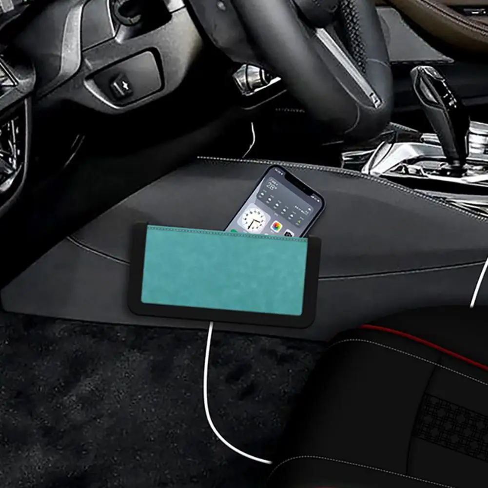 Car Card Box Waterproof Sheepskin Pattern Self-adhesive Moisture-proof Fleece Texture Interior Organizer Faux Leather Car Storag