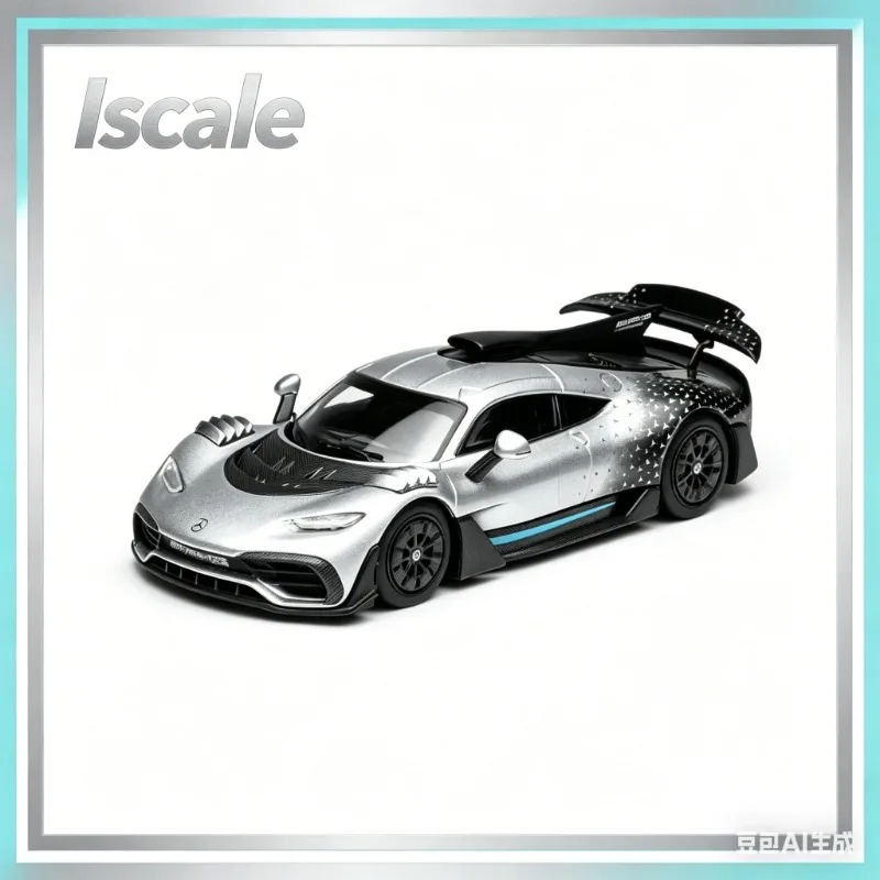 

Iscale 1:43 AMG ONE Starry Edition Alloy Car Model , Simulation Static Ornament, Adult Collectibles, Male Holiday Gift.