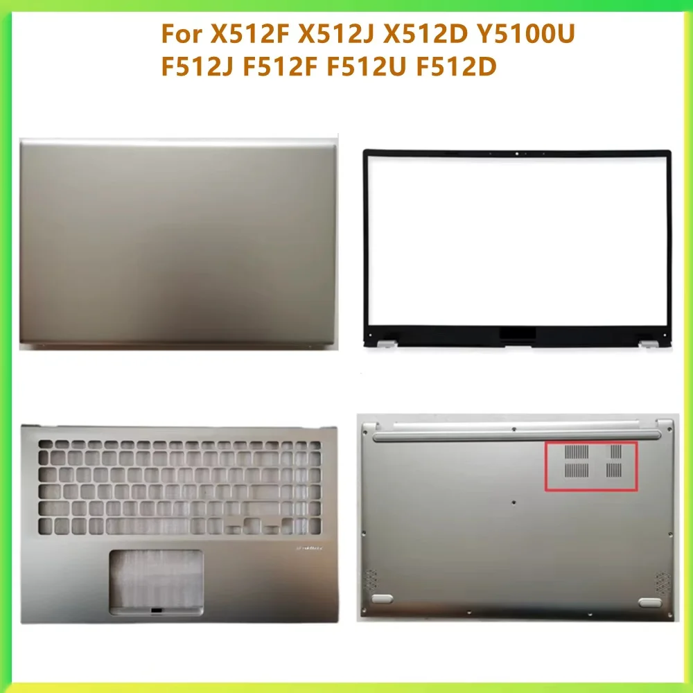 새로운 노트북 LCD 뒷면 상단 베젤 전면 프레임 하단 덮개 케이스 Asus X512F X512J X512D A512 Y5100U F512J F512F F512U F512D F512