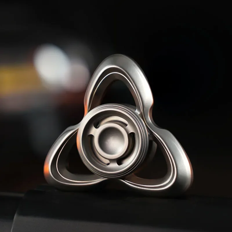 Stainless Steel EDC Relieve Stress Relief Toy Adults Anti Anxiety Top Tip Gyro Metal Fidget Spinner Mens Birthday Christmas Gift