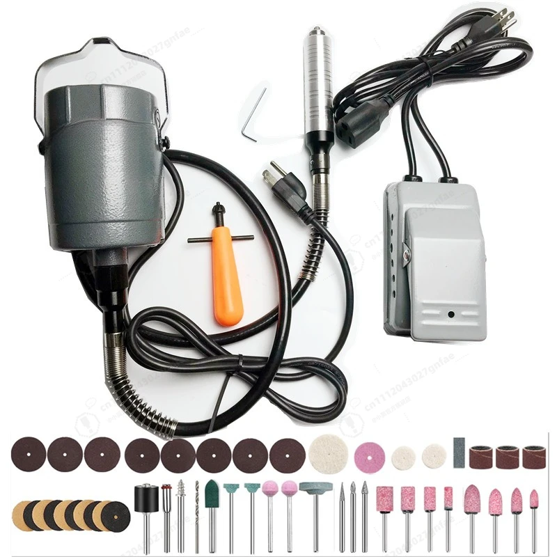 Flexible Shaft Rotary Tool Kit Mini Electric Drill Grinder Polishing Machine for Jewelry Making Wood Carving DIY Crafts
