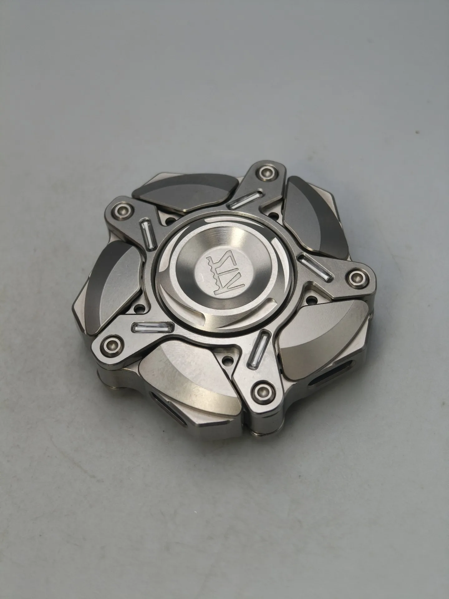 Used EDC Kts Titanium Origin, Fingertip Gyro, Nail Opening Gyro Edc Metal Decompression Toy Tide Play Black Technology