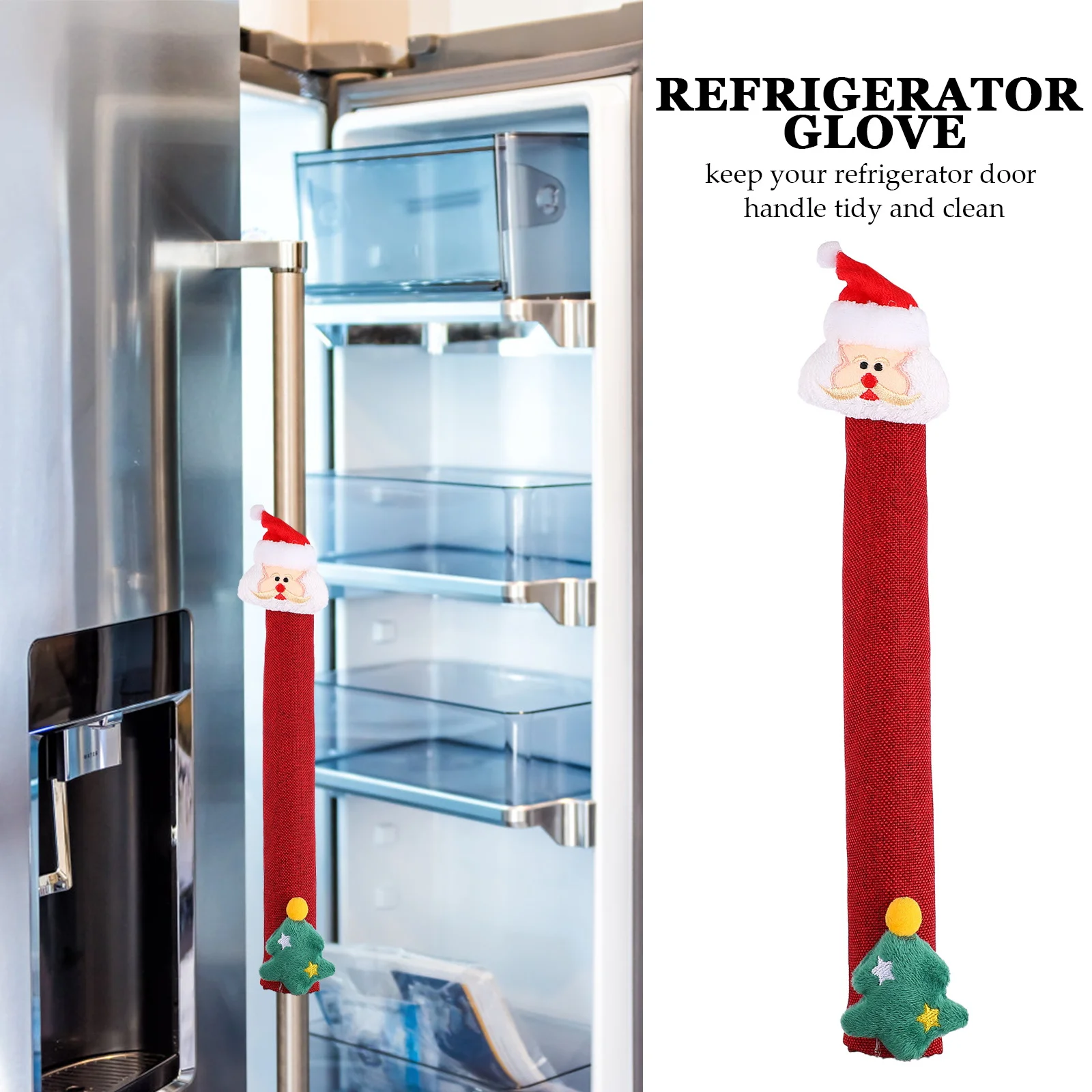 

5pcs Fridge Handle Covers Christmas Themed Kitchen Handle Protectors For Refrigerator Oven Microwave Freezer Knob Covers Xmas