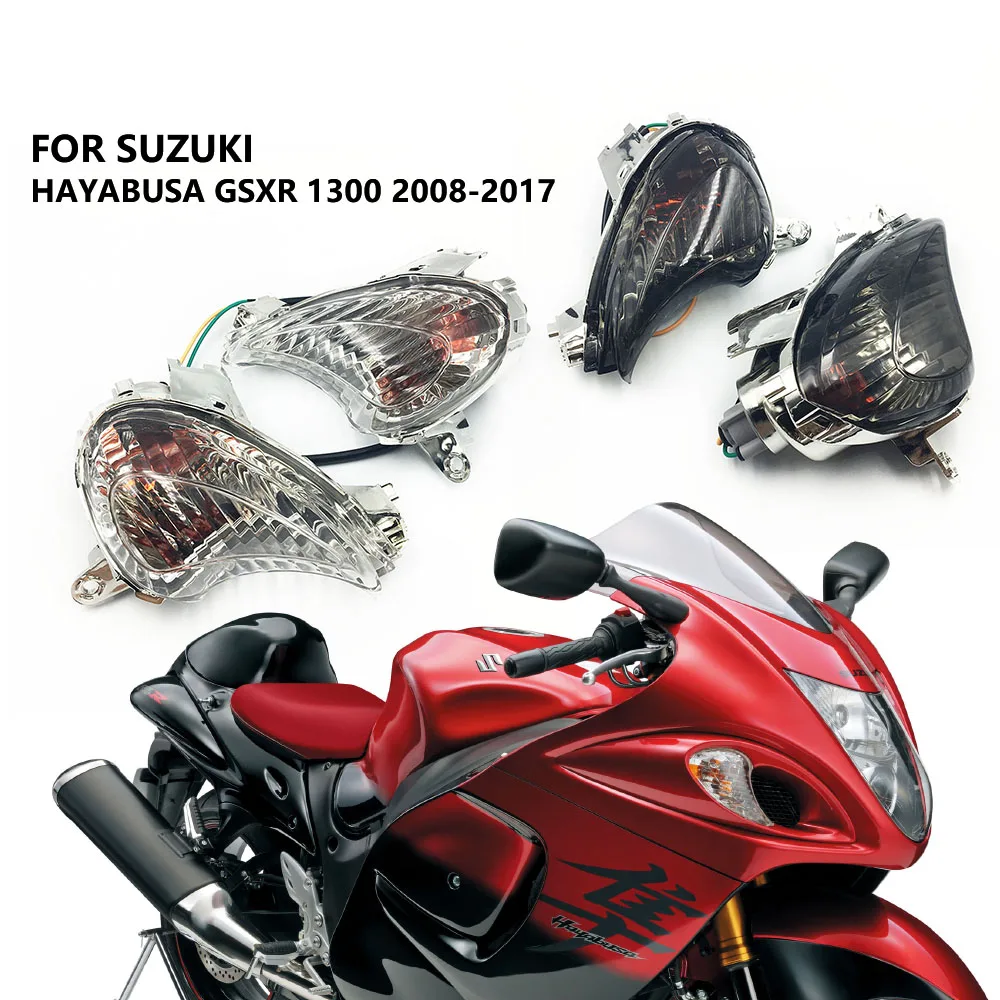 

GSXR 1300 2008-2020 Motorcycle Front Turn Signal Indicator Light Cover Lens Housing 2Pcs For Suzuki Hayabusa GSX1300 2008-2020