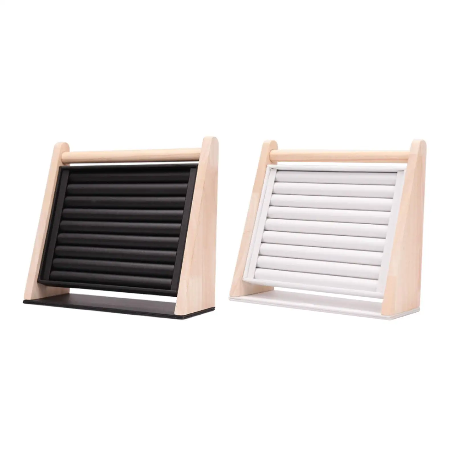 

Rings Display Stand Tray Wooden Inserts for Bracelets Rings Countertop