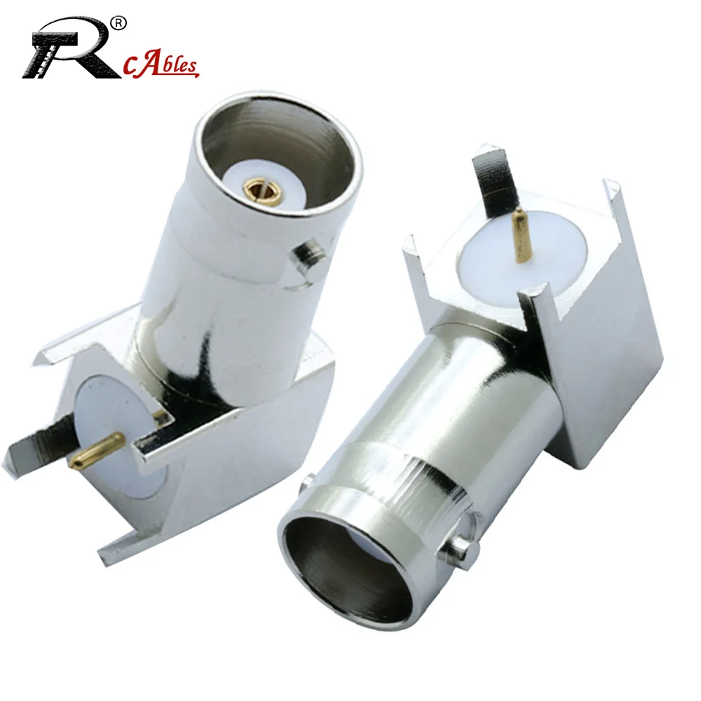 1PC/3PCS/5PCS/8PCS RF Coaxial Adapter BNC Female Four Corner Socket PCB Panel Fixed Socket 50 Ohms Connector