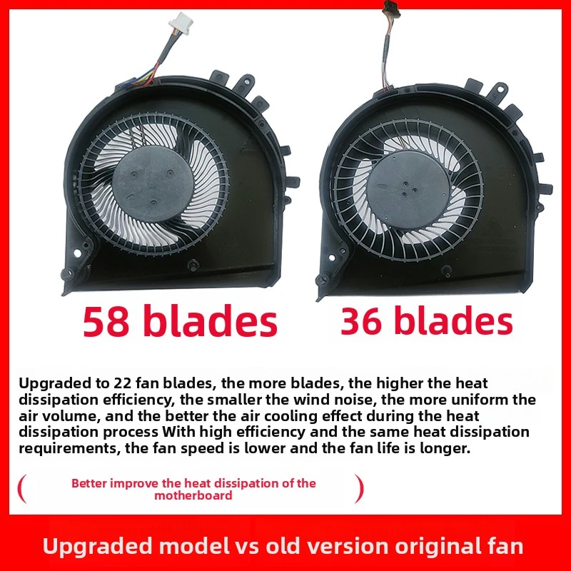 

The all-new upgraded HP LightGenius 5/6 TPN-C141 15-DK cooling CPU graphics card fan