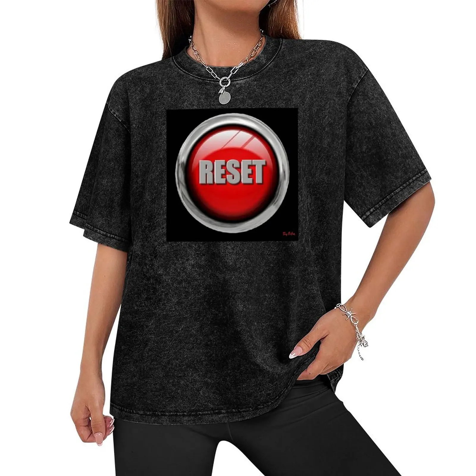 RESET- JUMBO NEW! T-Shirt plus size tops anime stuff blacks anime clothes shirts men graphic