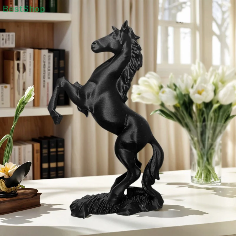 3D Printed Horse Statue Pegasus Sculpture Horse Year Ornament Modern Animal Art Decor Success Symbol For Home & Office