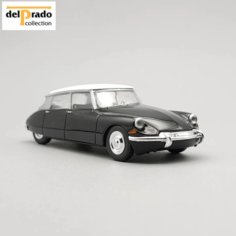 Delprado Diecast 1/43 Scale Citroen DS19 Classic Vintage Car Alloy Simulation Car Model Collection Display Toy Gift Decoration