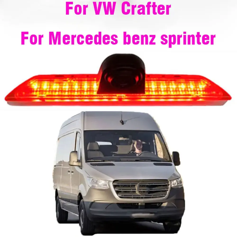 

For Mercedes Benz Sprinter VW Crafter Car CCD Reversing Rear View Camera IR LED Brake Light Parking Night Vision Backup