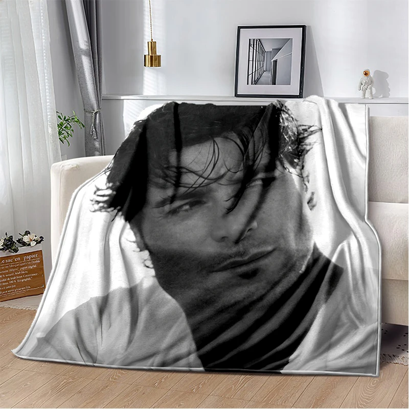 3D Chayanne Puerto Rican Latin Pop Soft Blankets,Keep Warm Throw Blanket Comfortable Blanket for Picnic Beds Sofa Home Bedroom