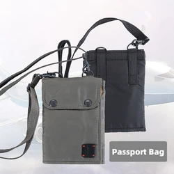 Anti-Theft Travel Passport Wallet Neck Bag Waterproof Unisex Card Phone Pouch Women Mini Document Holder for Travel 2025