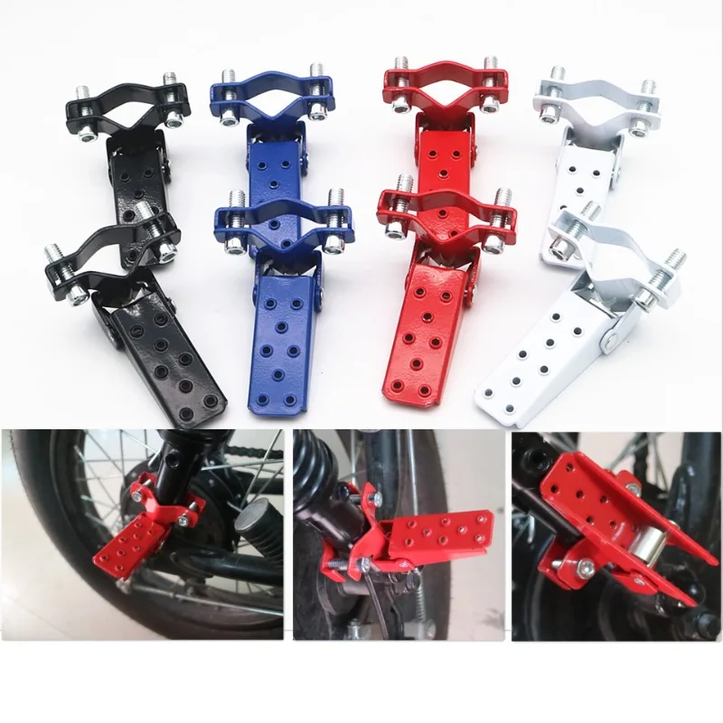 Retro Motorcycle Foldable Foot Pegs Shock-Absorbing Pedals Modified Parts Universal Motorcycle Footrest Motocross Pedals,1pcs