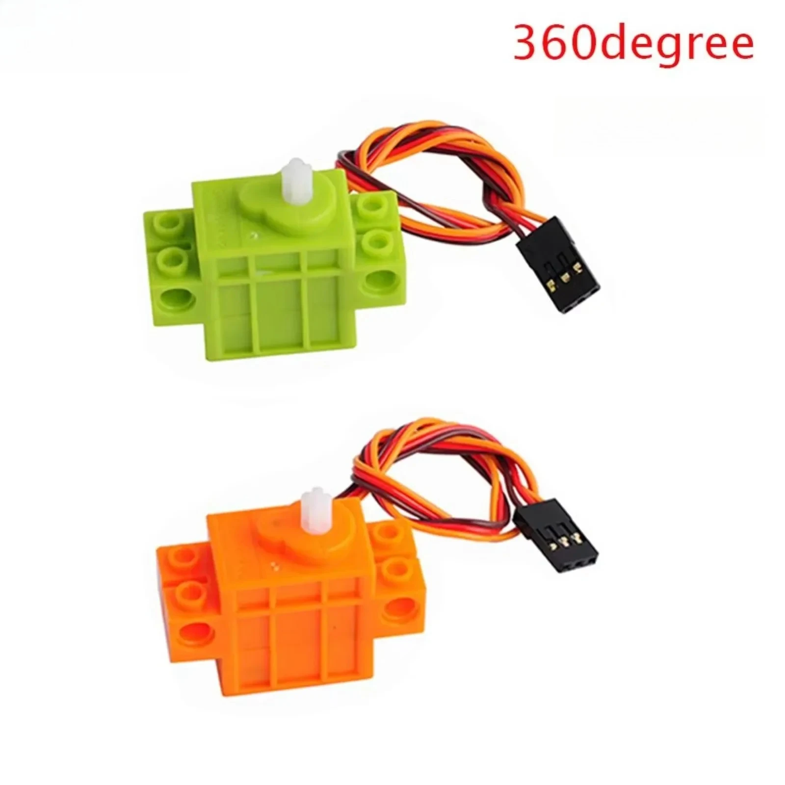 1/2/4pcs Geekservo 360 Degree Continuous Rotation Geek Servo Compatible with  Building Blocks Micro:bit Robot Smart Car