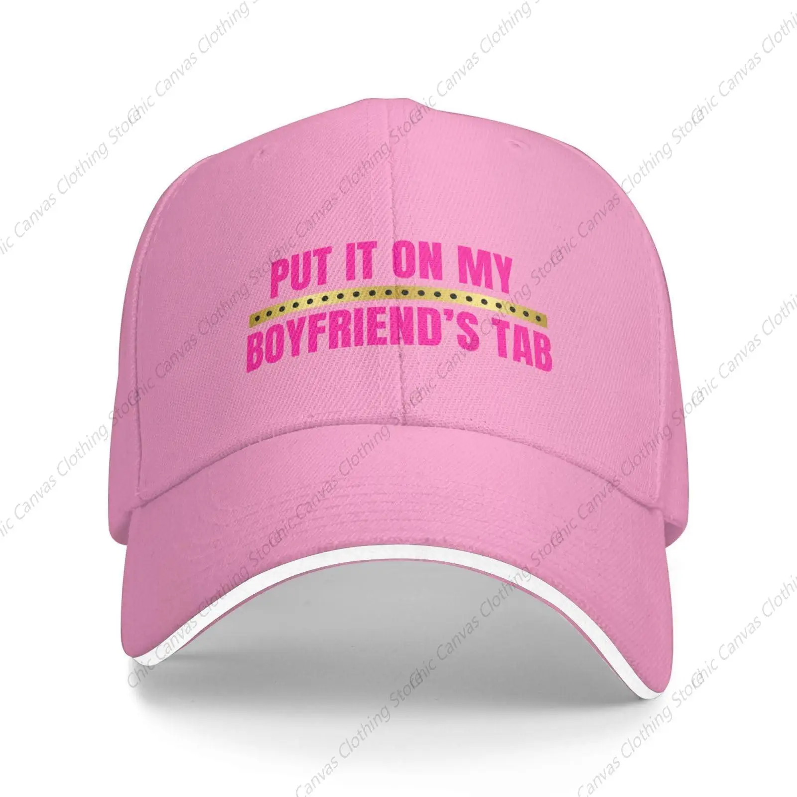 

Put It On My Boyfriend'S Tab Hat Fashion Trucker Hat Funny Gift Mesh Hat Fun Humor Baseball Cap Outdoor Sports Hat For Women Men