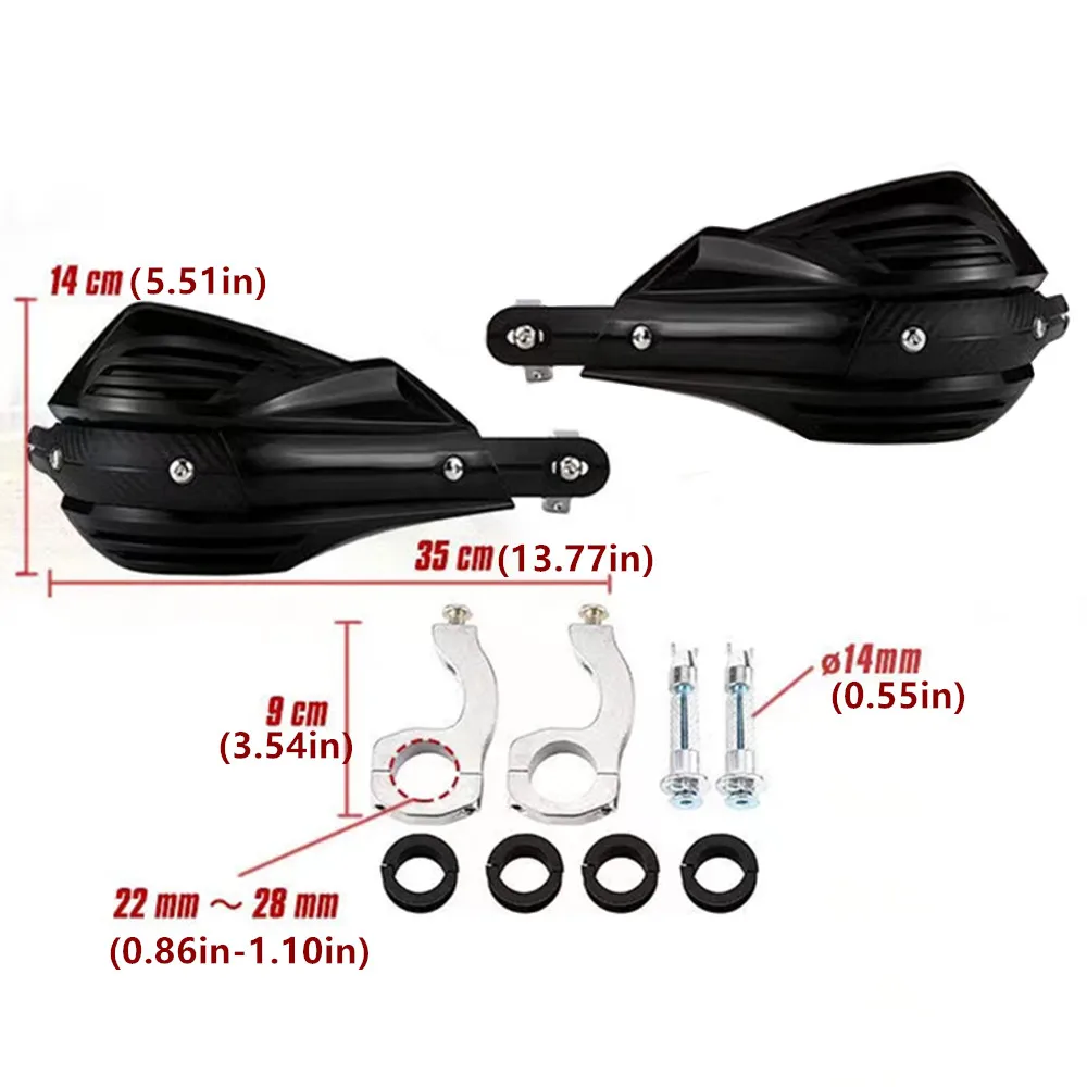 Motorcycle Handguards Universal 7/8'-1 1/8'' Handlebar Hand Guard Protector Dirt Bike Cafe Racer Old School