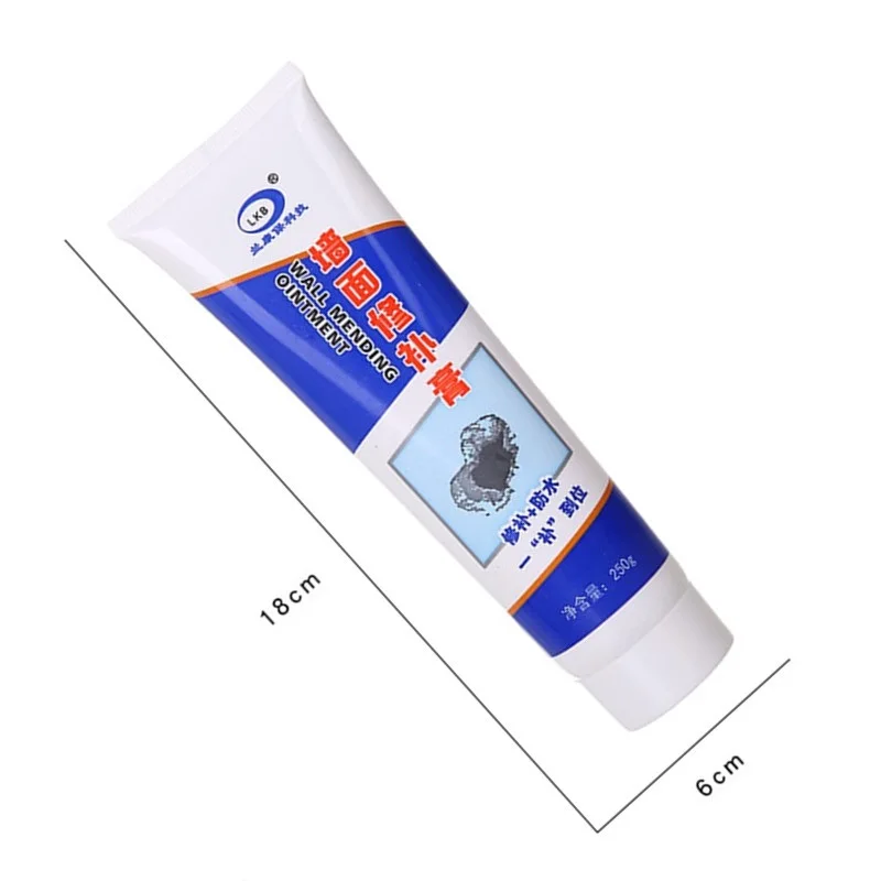 250g Waterproof Wall Repair White Latex Cream Paste Home Metope Decoration Crack Nail Hole Mildew Proof Putty Powder Glue