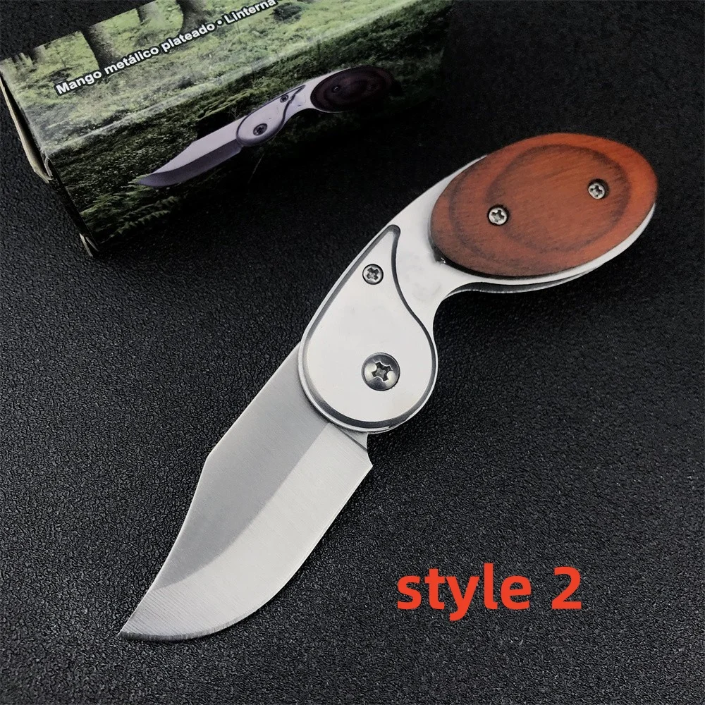 High Quality EDC PARAGOD Piranha Outdoor Tactical Folding Knife D2 Blade Aluminum Alloy Handle Camping Hunting Pocket Knives